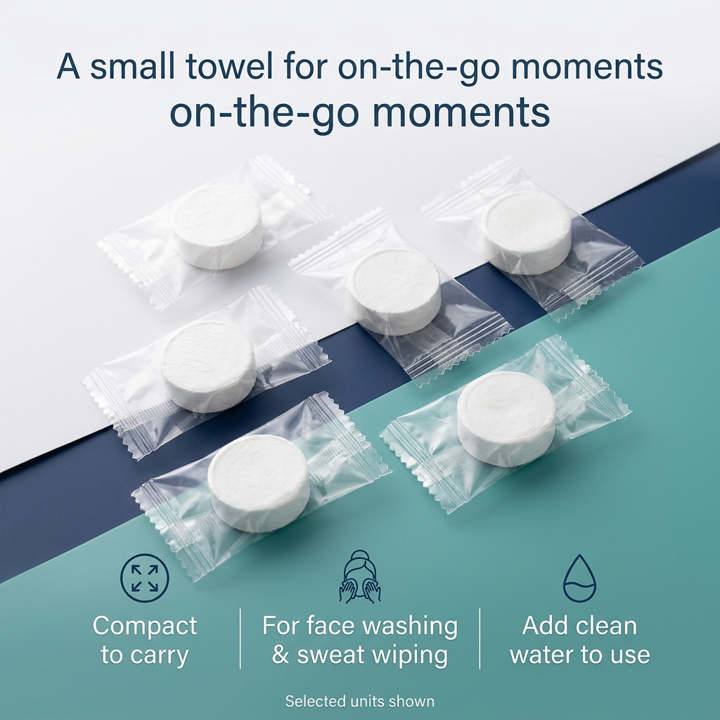 Small compressed towel