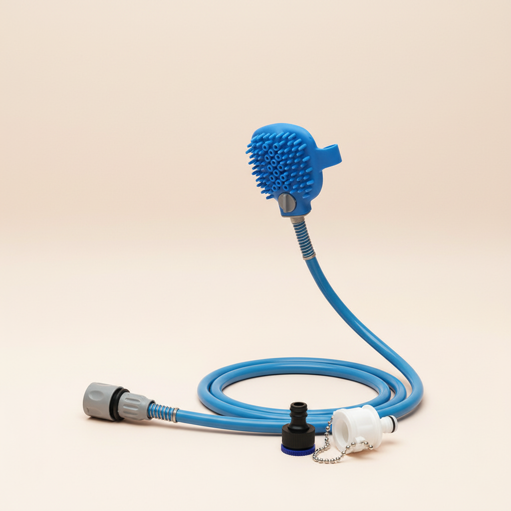 PawClean — Outdoor Pet Bath & Shower Brush