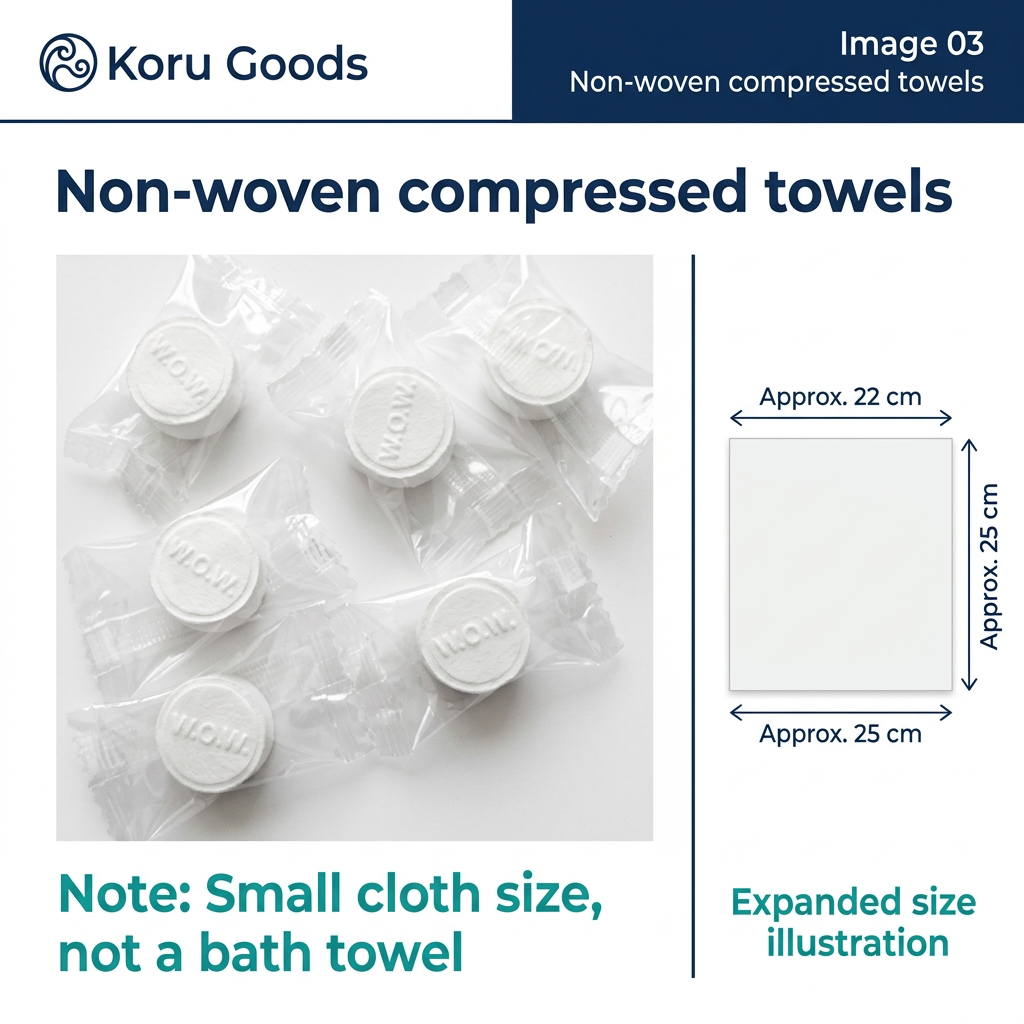 Small compressed towel