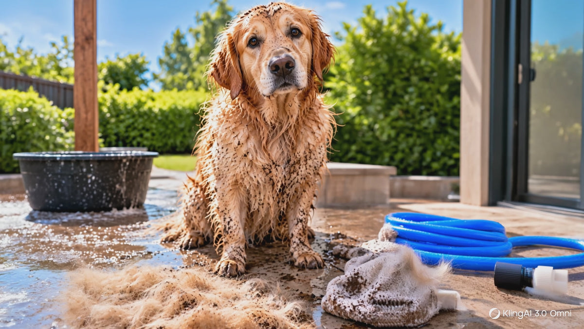 PawClean — Outdoor Pet Bath & Shower Brush